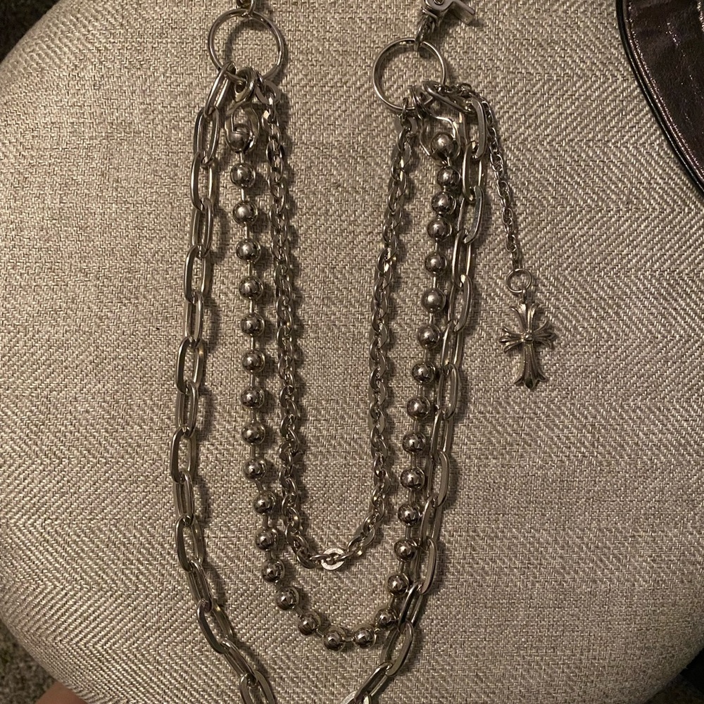 Motorcycle hip chain cross biker belt